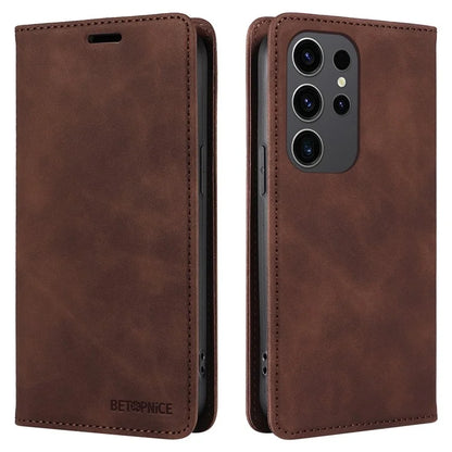 BETOPNICE 003 for Samsung Galaxy S24 Ultra Case Flip Wallet RFID Blocking Phone Cover