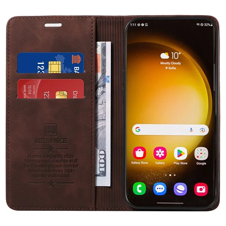 BETOPNICE 003 for Samsung Galaxy S24 Ultra Case Flip Wallet RFID Blocking Phone Cover