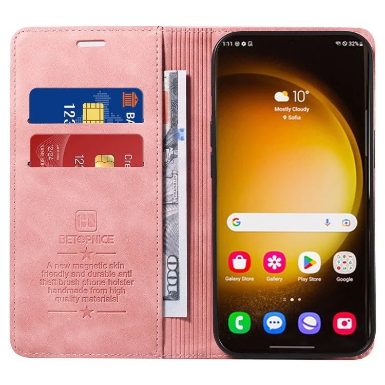 BETOPNICE 003 for Samsung Galaxy S24 Ultra Case Flip Wallet RFID Blocking Phone Cover