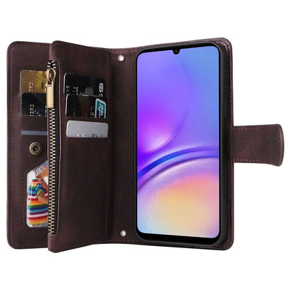 For Samsung Galaxy A05 4G Case Zipper Pocket Wallet Phone Leather Cover