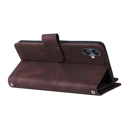 For Samsung Galaxy A05 4G Case Zipper Pocket Wallet Phone Leather Cover