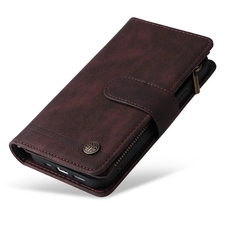 For Samsung Galaxy A05 4G Case Zipper Pocket Wallet Phone Leather Cover
