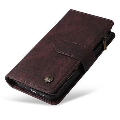 For Samsung Galaxy A05 4G Case Zipper Pocket Wallet Phone Leather Cover