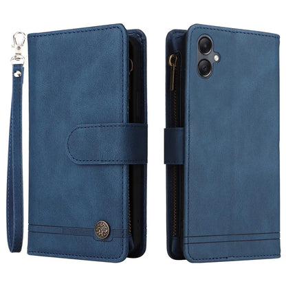 For Samsung Galaxy A05 4G Case Zipper Pocket Wallet Phone Leather Cover