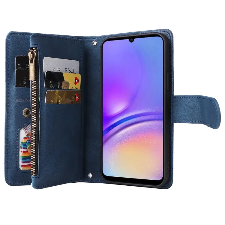 For Samsung Galaxy A05 4G Case Zipper Pocket Wallet Phone Leather Cover