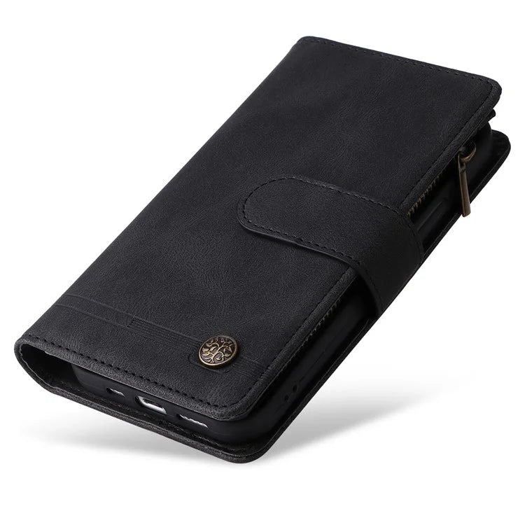 For Samsung Galaxy A05 4G Case Zipper Pocket Wallet Phone Leather Cover