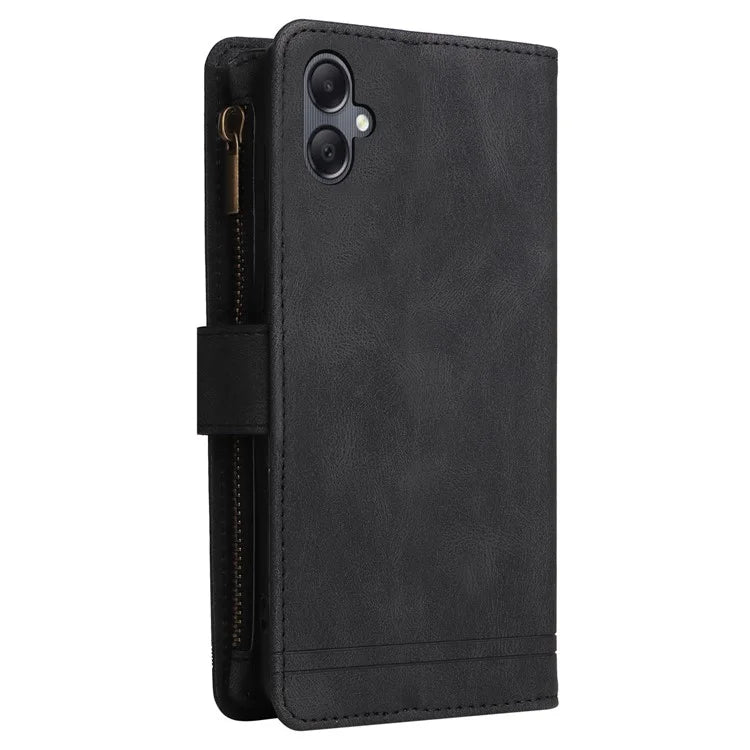 For Samsung Galaxy A05 4G Case Zipper Pocket Wallet Phone Leather Cover