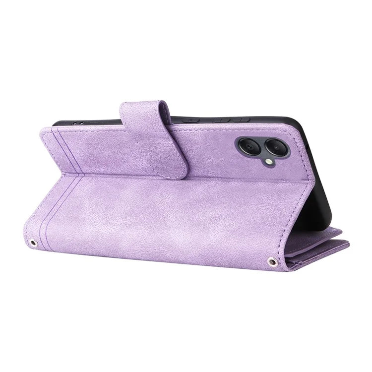 For Samsung Galaxy A05 4G Case Zipper Pocket Wallet Phone Leather Cover