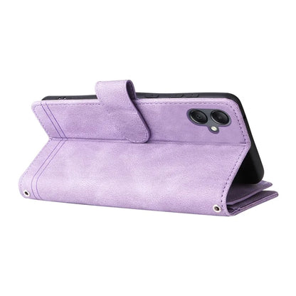 For Samsung Galaxy A05 4G Case Zipper Pocket Wallet Phone Leather Cover