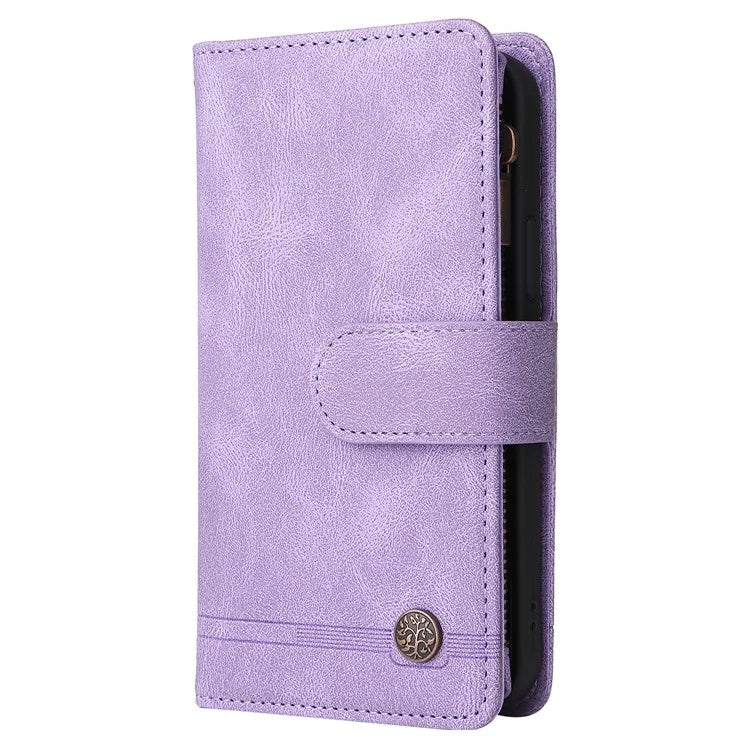 For Samsung Galaxy A05 4G Case Zipper Pocket Wallet Phone Leather Cover