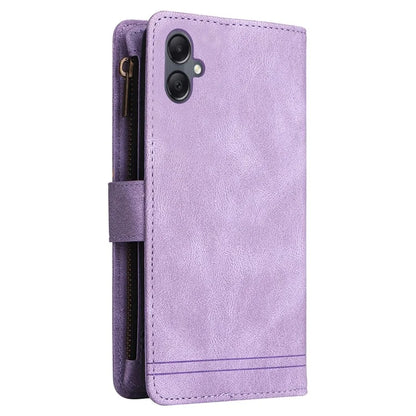 For Samsung Galaxy A05 4G Case Zipper Pocket Wallet Phone Leather Cover