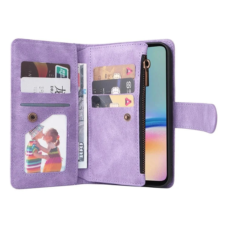 For Samsung Galaxy A05s 4G Case Multiple Card Slots Leather Stand Phone Cover