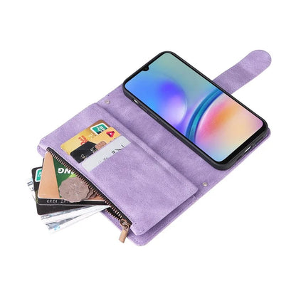 For Samsung Galaxy A05s 4G Case Multiple Card Slots Leather Stand Phone Cover