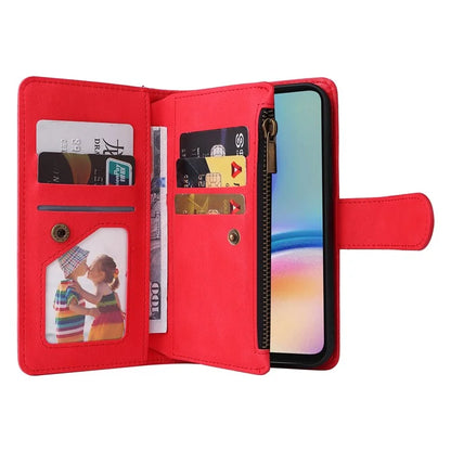 For Samsung Galaxy A05s 4G Case Multiple Card Slots Leather Stand Phone Cover