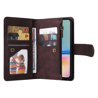 For Samsung Galaxy A05s 4G Case Multiple Card Slots Leather Stand Phone Cover