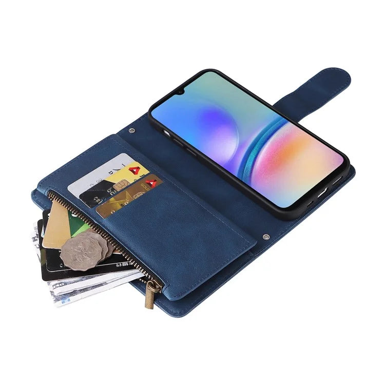 For Samsung Galaxy A05s 4G Case Multiple Card Slots Leather Stand Phone Cover