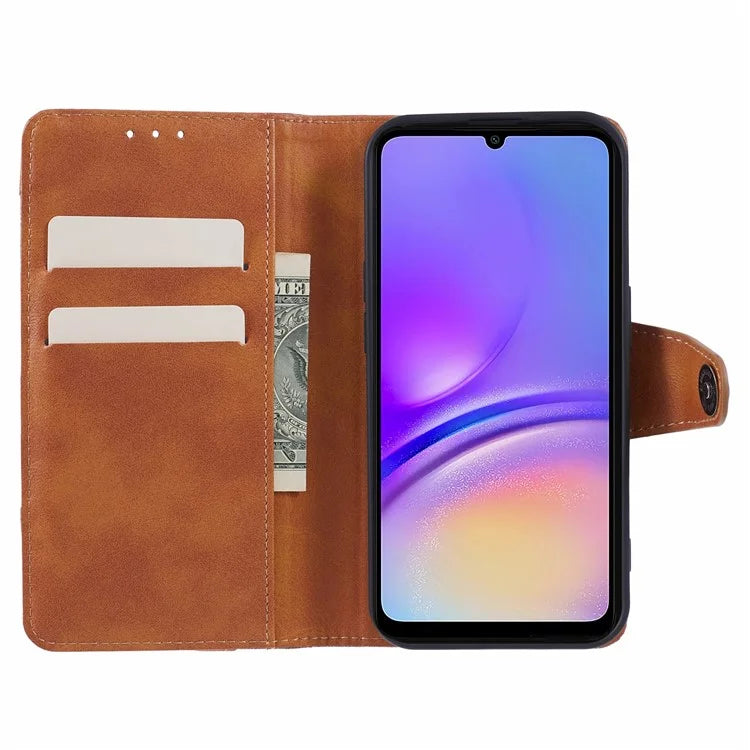 For Samsung Galaxy A05 4G Case Wallet Splicing Leather Phone Cover