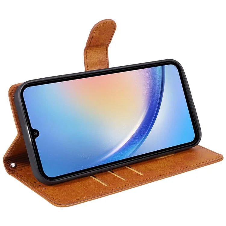 For Samsung Galaxy A05 4G Case Magnetic Clasp PU Leather Phone Wallet Cover