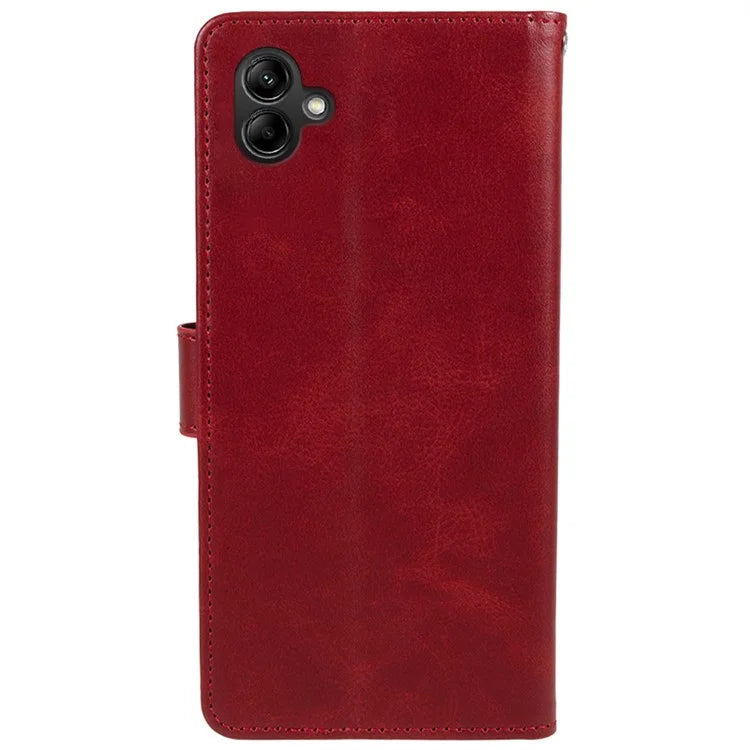 For Samsung Galaxy A05 4G Case Magnetic Clasp PU Leather Phone Wallet Cover
