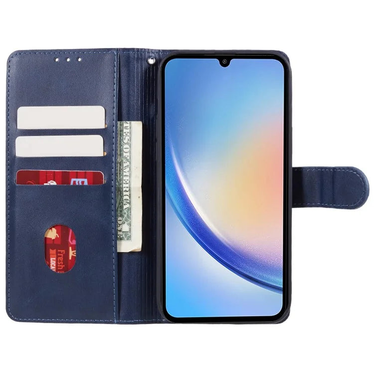 For Samsung Galaxy A05 4G Case Magnetic Clasp PU Leather Phone Wallet Cover