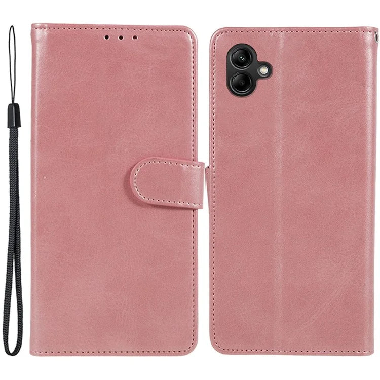 For Samsung Galaxy A05 4G Case Magnetic Clasp PU Leather Phone Wallet Cover