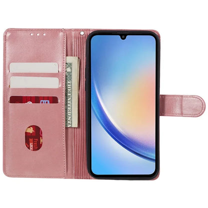 For Samsung Galaxy A05 4G Case Magnetic Clasp PU Leather Phone Wallet Cover