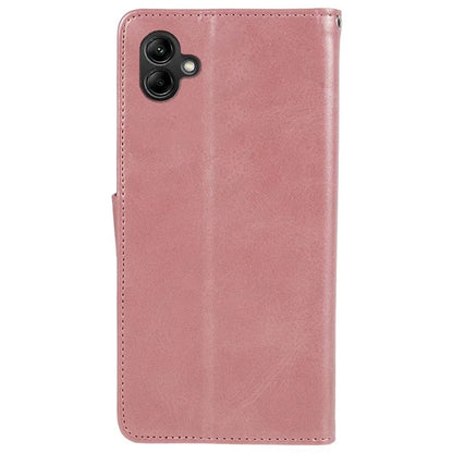 For Samsung Galaxy A05 4G Case Magnetic Clasp PU Leather Phone Wallet Cover