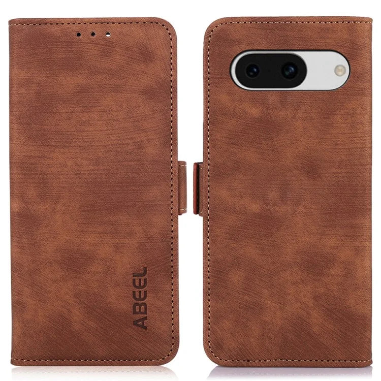 ABEEL For Google Pixel 8a Case Retro PU Leather Phone Wallet Cover