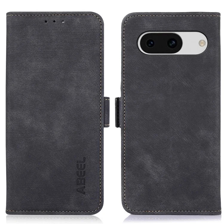 ABEEL For Google Pixel 8a Case Retro PU Leather Phone Wallet Cover