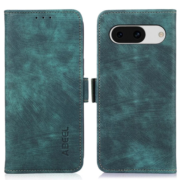 ABEEL For Google Pixel 8a Case Retro PU Leather Phone Wallet Cover