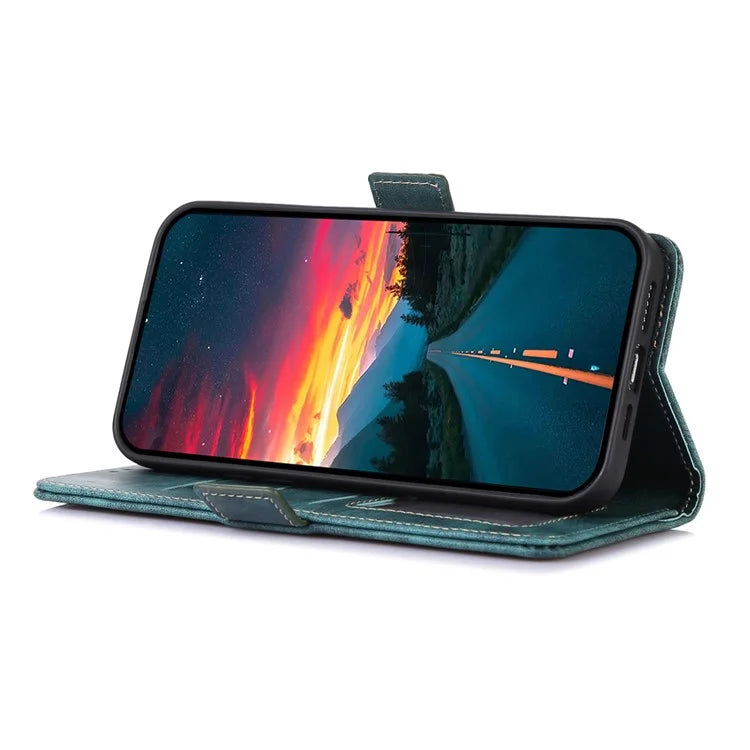 ABEEL For Google Pixel 8a Case Retro PU Leather Phone Wallet Cover