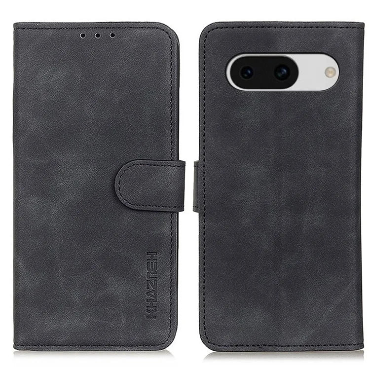KHAZNEH For Google Pixel 8a Case Retro Texture Wallet Leather Phone Cover