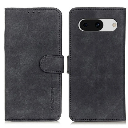 KHAZNEH For Google Pixel 8a Case Retro Texture Wallet Leather Phone Cover