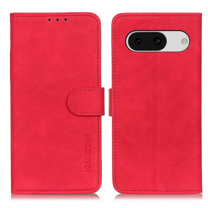 KHAZNEH For Google Pixel 8a Case Retro Texture Wallet Leather Phone Cover