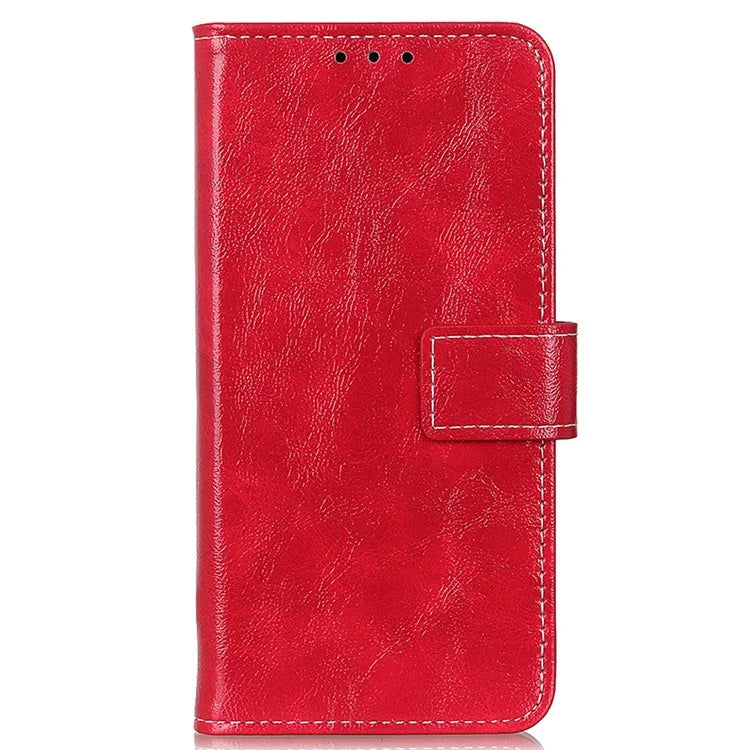 For Google Pixel 8a Case Crazy Horse Texture PU Leather Wallet Stand Cover