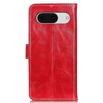 For Google Pixel 8a Case Crazy Horse Texture PU Leather Wallet Stand Cover