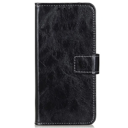 For Google Pixel 8a Case Crazy Horse Texture PU Leather Wallet Stand Cover