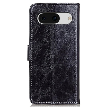 For Google Pixel 8a Case Crazy Horse Texture PU Leather Wallet Stand Cover