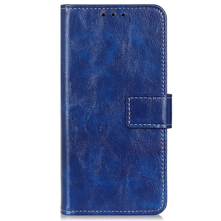 For Google Pixel 8a Case Crazy Horse Texture PU Leather Wallet Stand Cover