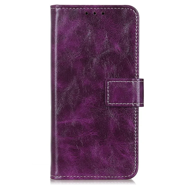 For Google Pixel 8a Case Crazy Horse Texture PU Leather Wallet Stand Cover