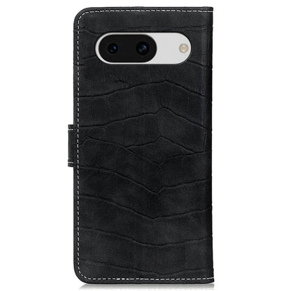For Google Pixel 8a Case Crocodile Texture Phone Cover with Wallet Stand