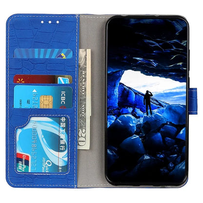 For Google Pixel 8a Case Crocodile Texture Phone Cover with Wallet Stand