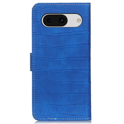 For Google Pixel 8a Case Crocodile Texture Phone Cover with Wallet Stand