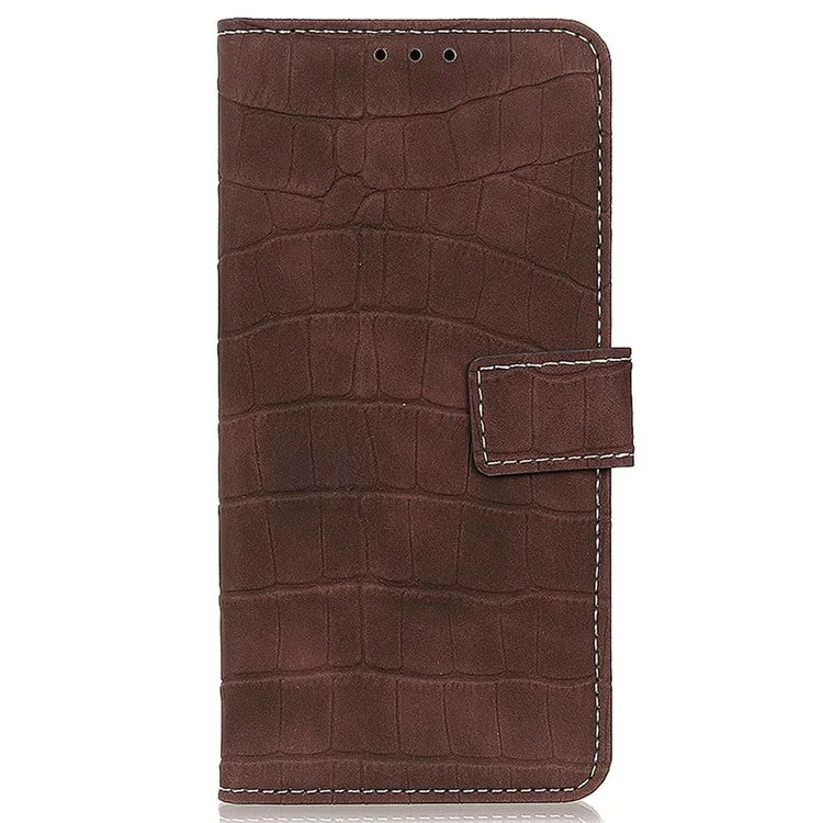 For Google Pixel 8a Case Crocodile Texture Phone Cover with Wallet Stand