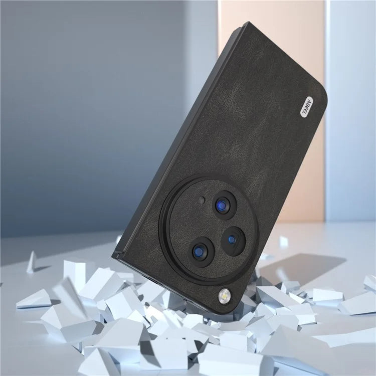 ABEEL For Oppo Find N3 5G Case Retro Leather Coated PC Phone Cover
