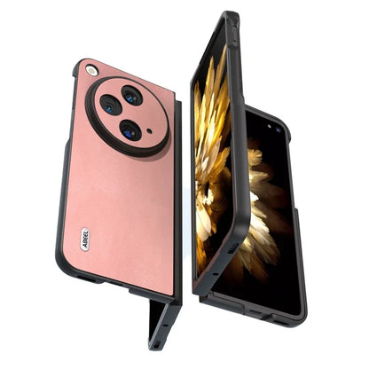ABEEL For Oppo Find N3 5G Case Retro Leather Coated PC Phone Cover
