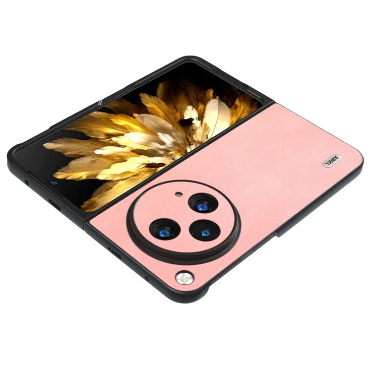 ABEEL For Oppo Find N3 5G Case Retro Leather Coated PC Phone Cover