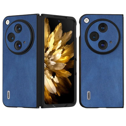 ABEEL For Oppo Find N3 5G Case Retro Leather Coated PC Phone Cover