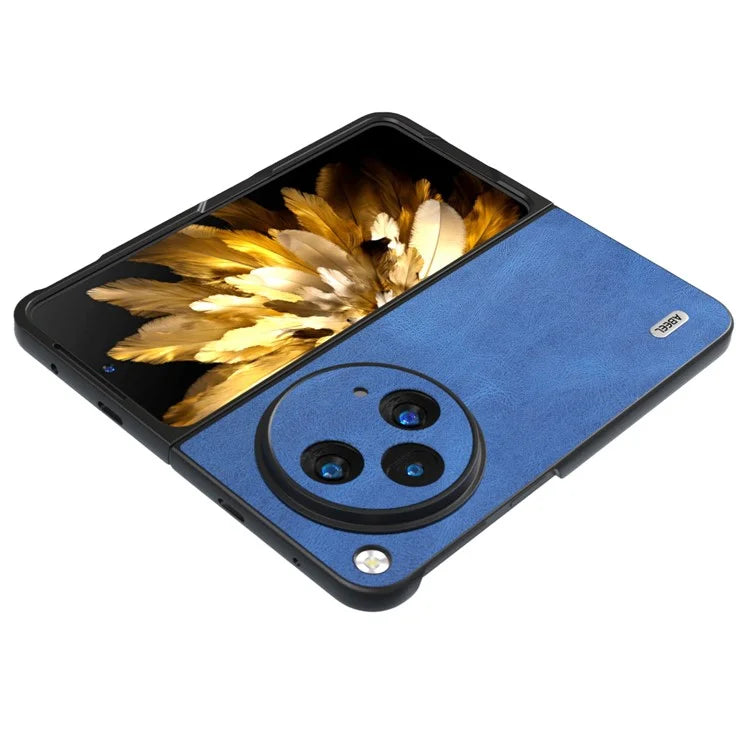 ABEEL For Oppo Find N3 5G Case Retro Leather Coated PC Phone Cover
