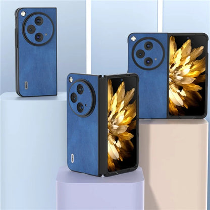 ABEEL For Oppo Find N3 5G Case Retro Leather Coated PC Phone Cover